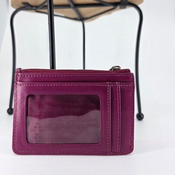 ​🌸​ Coach Mini Skinny ID Case in Vivid Pink - Smooth Leather - Style 64785B 🌸 - Picture 3 of 7